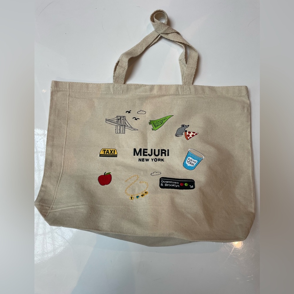 Limited edition Mejuri Hudson Valley NY tote bag